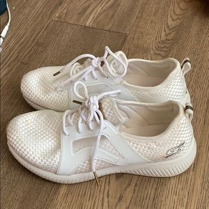 White memory foam shoe